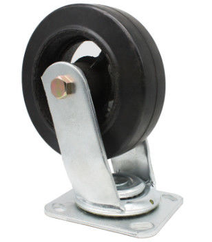 5インチの頑丈な鋳鉄はゴム製車輪の鋳鉄の足車を動かす